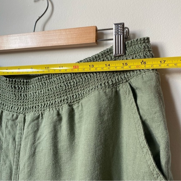 Briggs New York Sage Green Linen Pants size Large - Picture 7 of 9